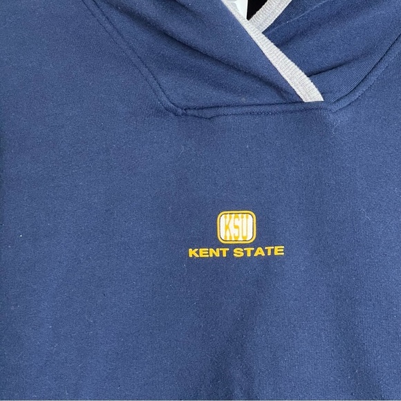 Russell Athletic Kent State Navy Blue Long Sleeve Pullover Hoodie Sweatshirt L - Picture 9 of 10